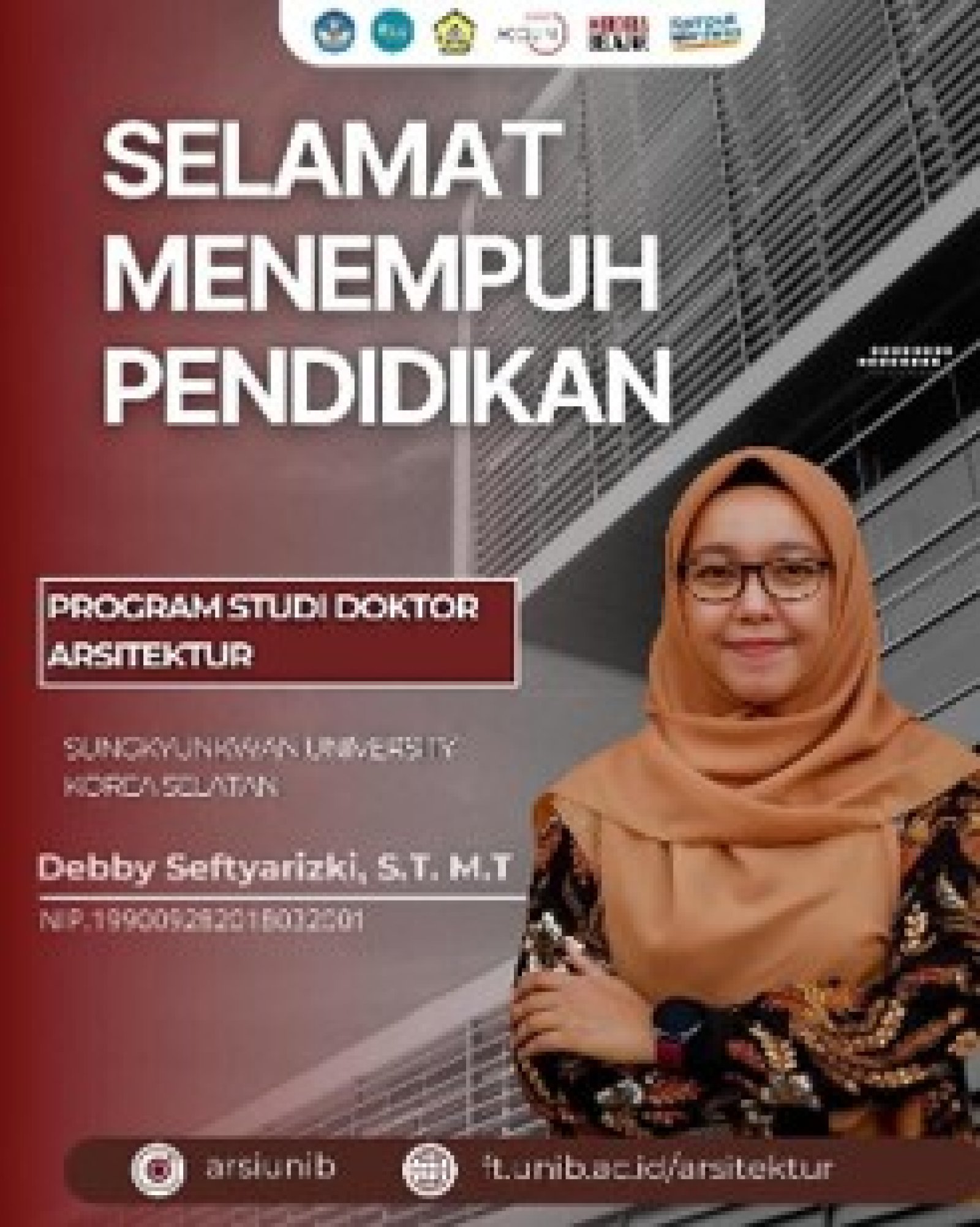 Selamat Menempuh Pendidikan Program Studi Doktor Arsitektur!