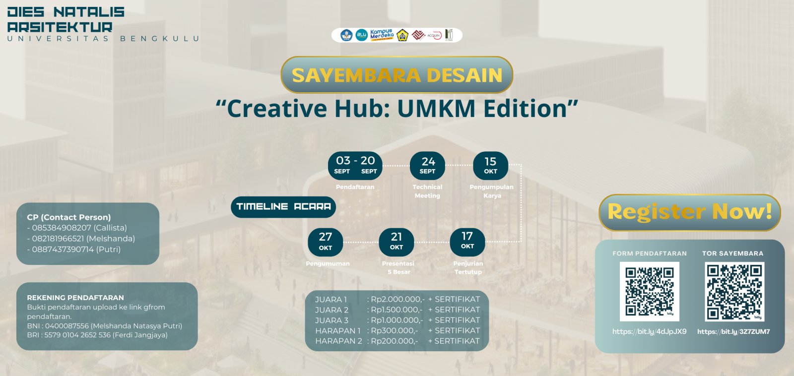 Tunjukkan Bakat Desainmu di Sayembara “CREATIVE HUB: UMKM Edition” Tahun 2024
