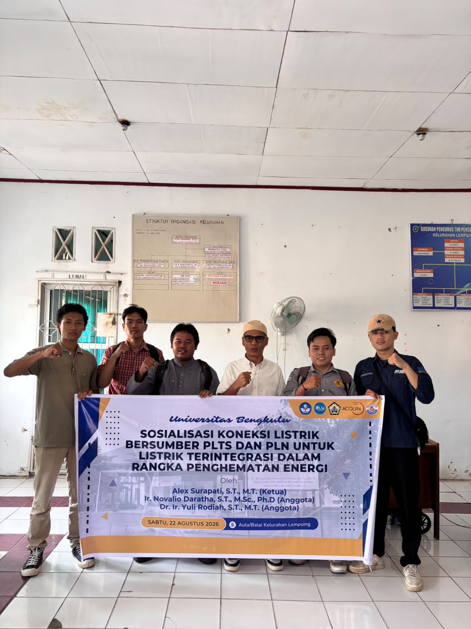 Dukung Kemandirian Energi dan SDGs, Dosen Teknik Elektro FT UNIB Hadirkan Inovasi Sistem Hybrid PLTS-PLN Berbasis ATS di Kelurahan Lempuing