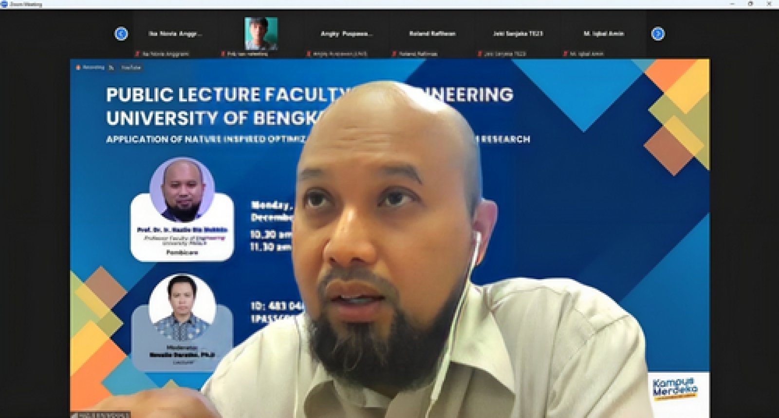 Guru Besar dari Malaysia beri Kuliah Umum di FT UNIB