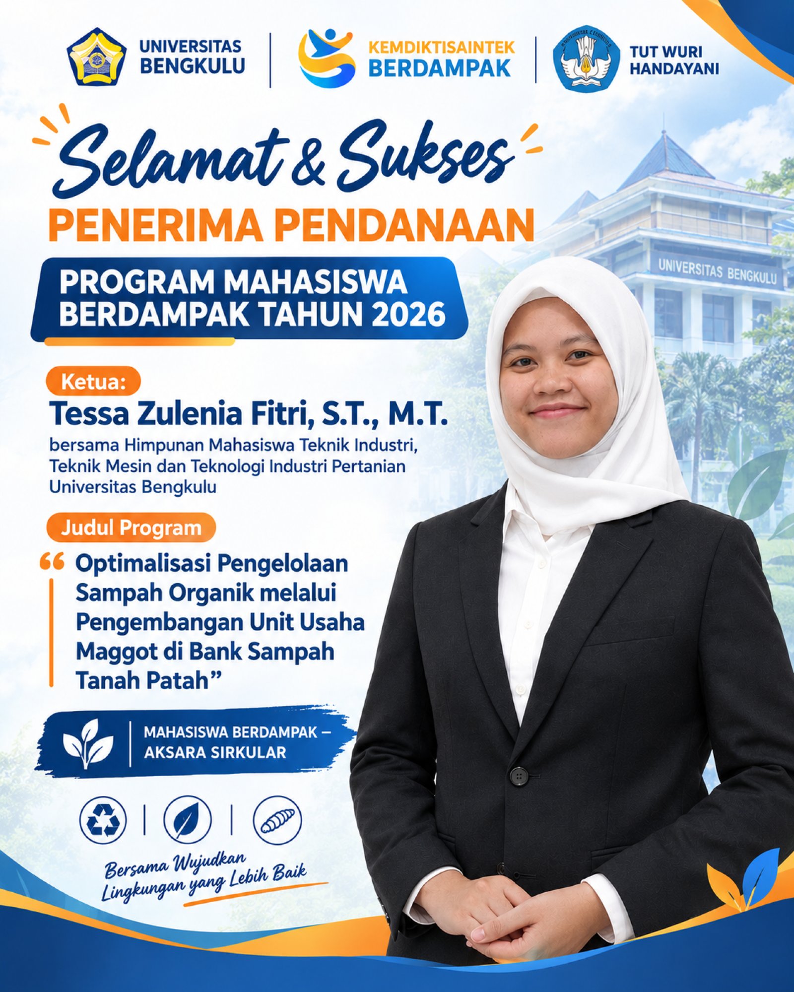 SELAMAT DAN SUKSES ATAS PENERIMAAN PENDANAAN PROGRAM MAHASISWA BERDAMPAK TAHUN 2026!