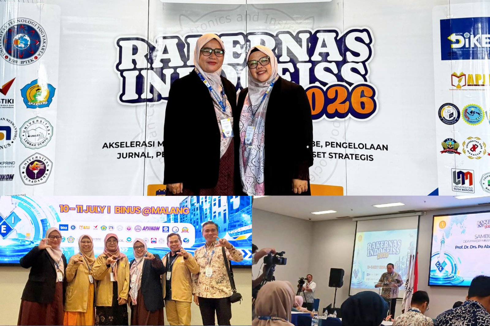 Dua Dosen Prodi Informatika FT UNIB Ikuti Rakernas IndoCEISS 2026 di Malang