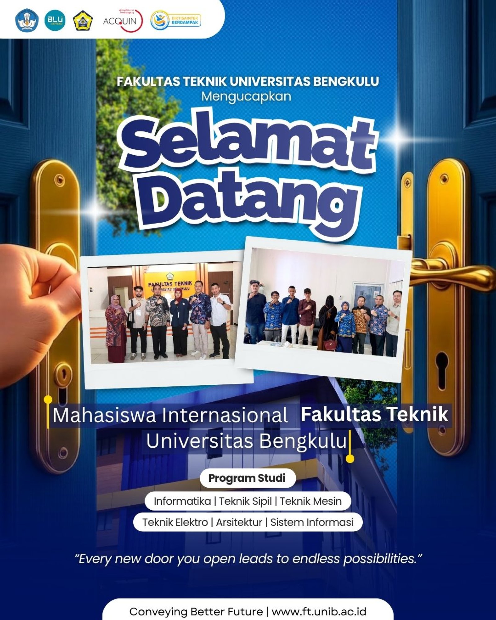 FT UNIB Sambut Kehadiran Mahasiswa Internasional di Berbagai Program Studi