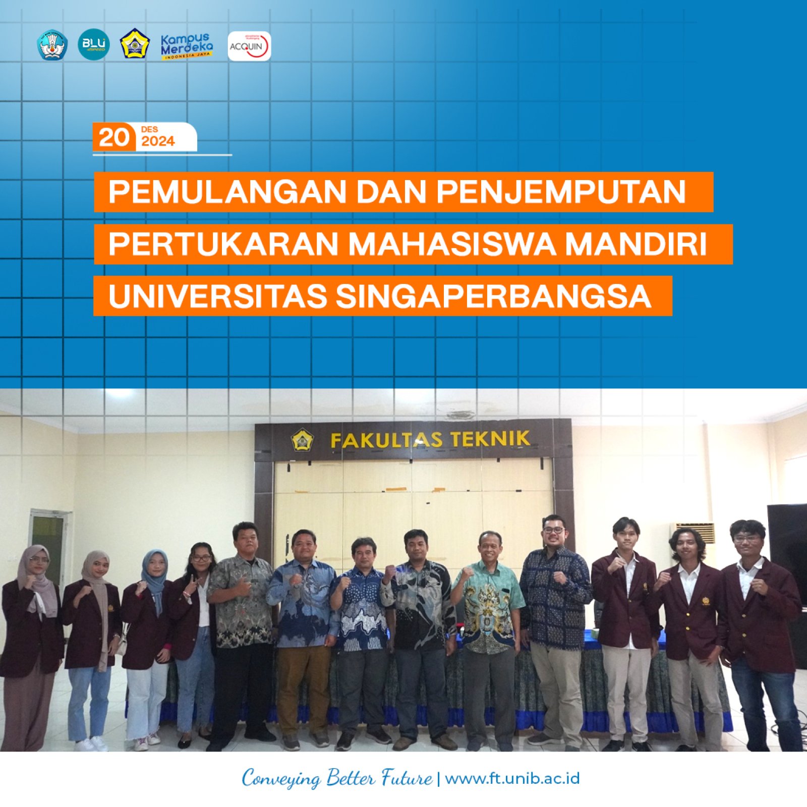 Pemulangan dan Penjemputan Pertukaran Mahasiswa Mandiri