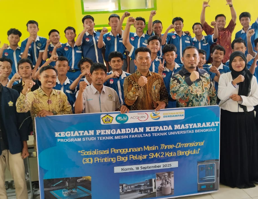 Dosen Teknik Mesin Melaksanakan Pengabdian Kepada Masyarakat Bertemakan Three-Dimensional (3D) Printing Bagi pelajar SMK